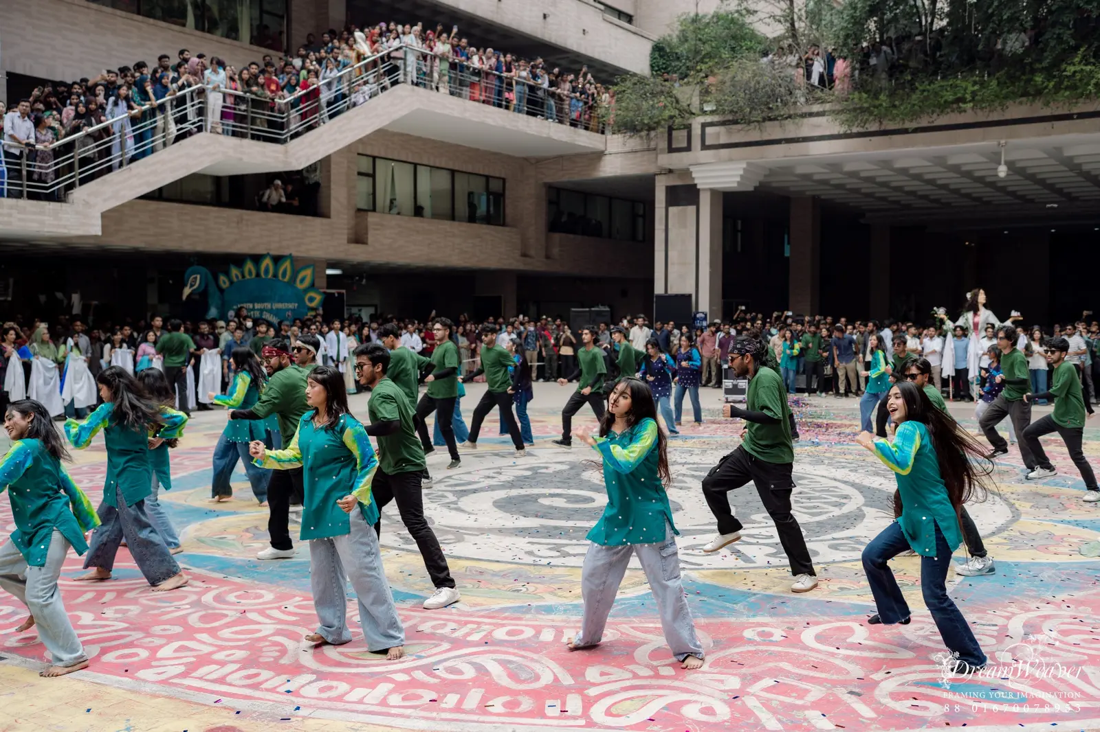 NSUPC students performing a coordinated flash mob