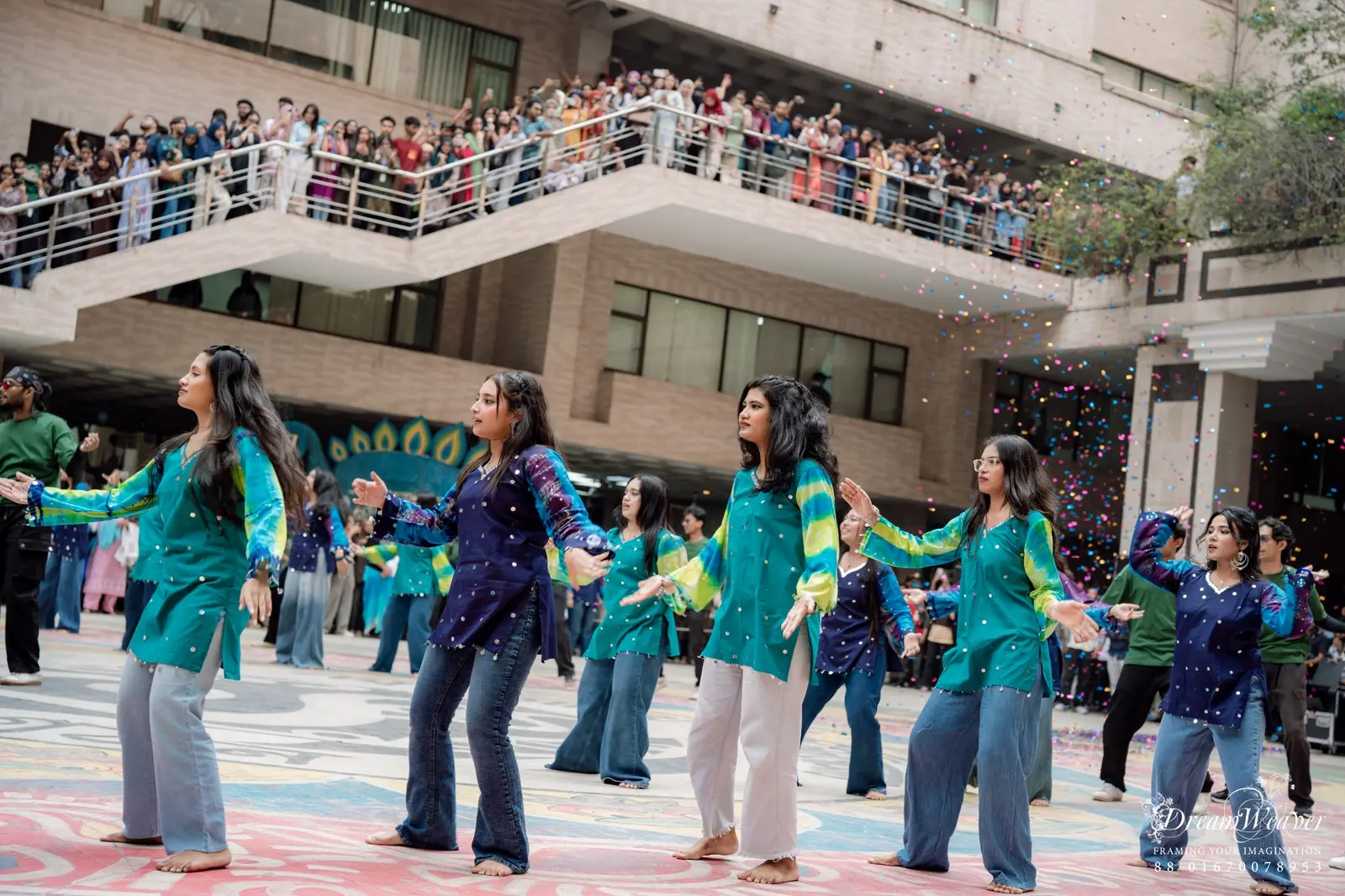 NSUPC members leading a group performance